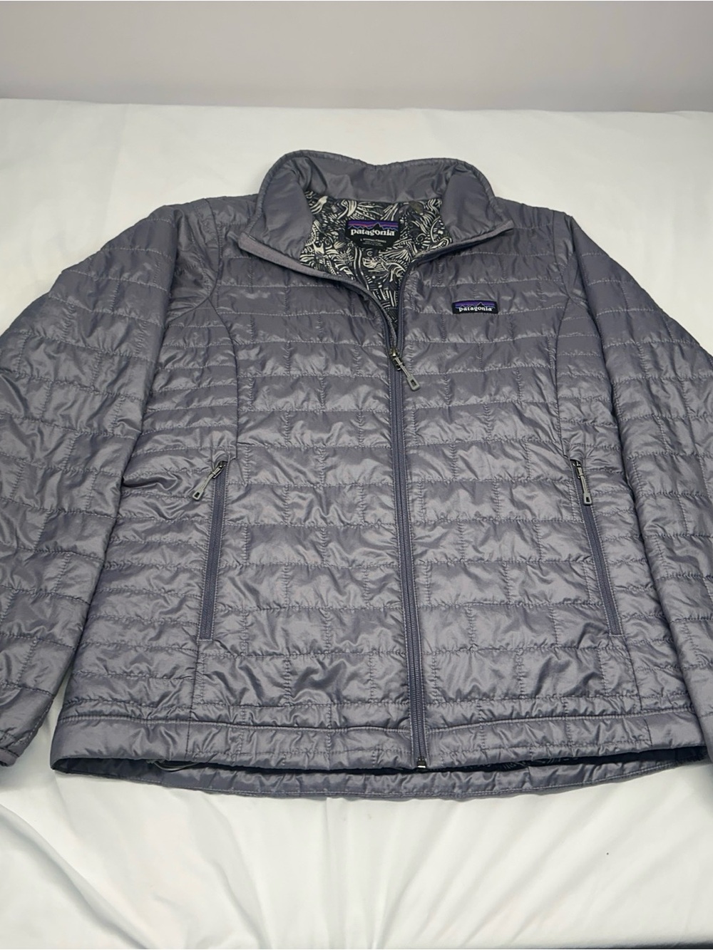 Patagonia Women's Quilted Puffer Jacket - Slate Gray